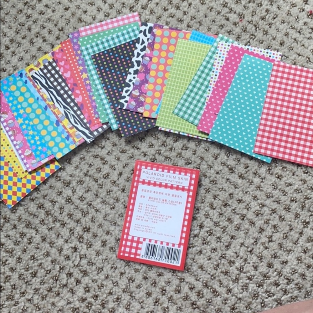 polaroid photo frames + stickers